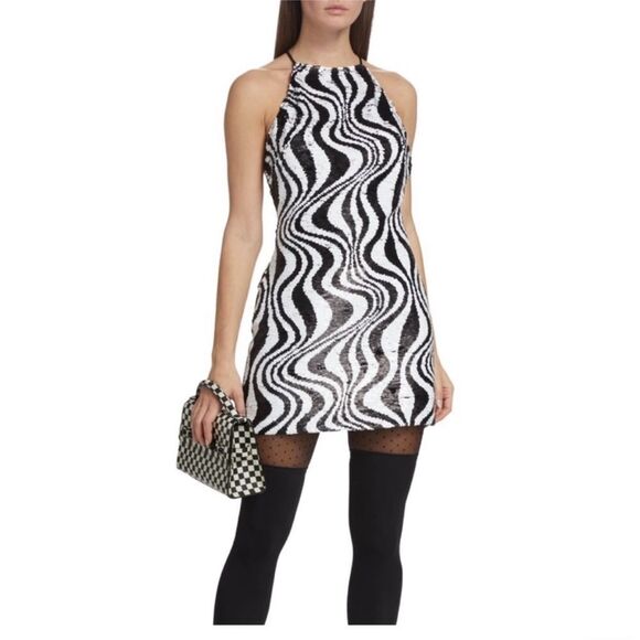 Simon Miller Zazzle Sequin Stripe 
Black/White size 8 NWT $365 - Picture 4 of 10